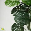 Artificial Monstera Plant with Black Pot - 63.5 cm Tall