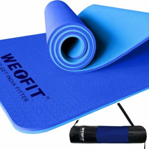 Eco-Friendly TPE Yoga Mat with Carry Bag - 2.5x6 Feet, 10mm Thick