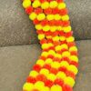 Artificial Marigold Flower Garlands - 5 Pcs for Home Decor