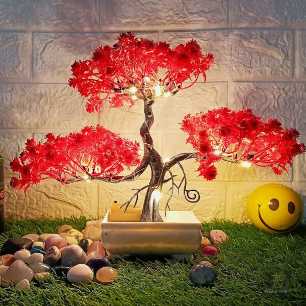 Faux Bonsai Plant with LED Light - 24cm Japanese Design - Image 5