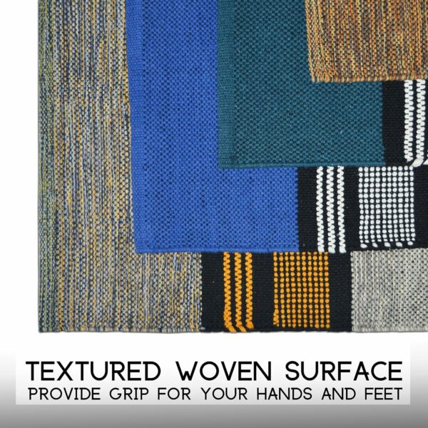 Pure Cotton Yoga Mat 2X6 Feet - Durable & Washable - Image 5