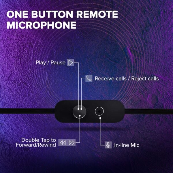 Wired In Ear Headphones with Mic - Pure Bass Sound, Comfortable Fit - Image 4