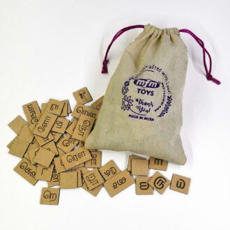 Tamil Letters Tiles Set - 247 Wooden Scrabble Chips