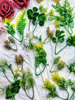 50 PCS Artificial Plants - Faux Flowers for Home & Garden