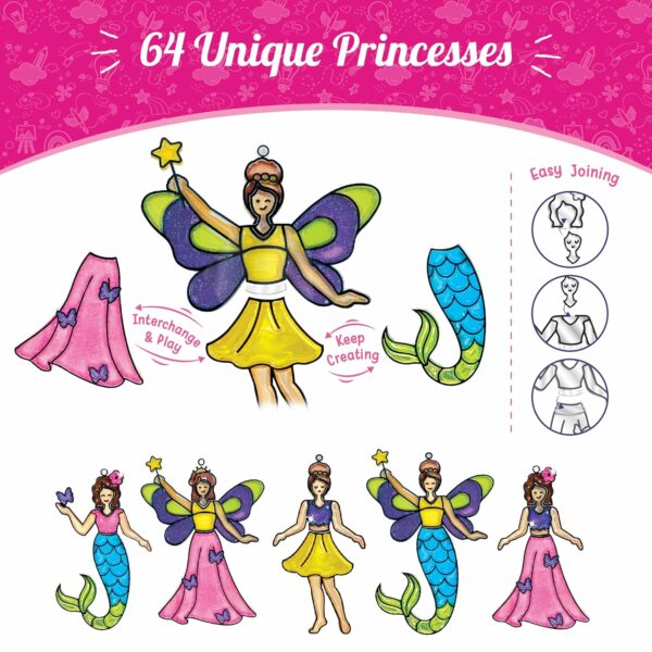 DIY Glass Painting Kit - 16 Piece Princess & Unicorn Set for Kids - Image 4