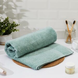 Cotton Bath Towel - 500 GSM - Aqua Green - Highly Absorbent