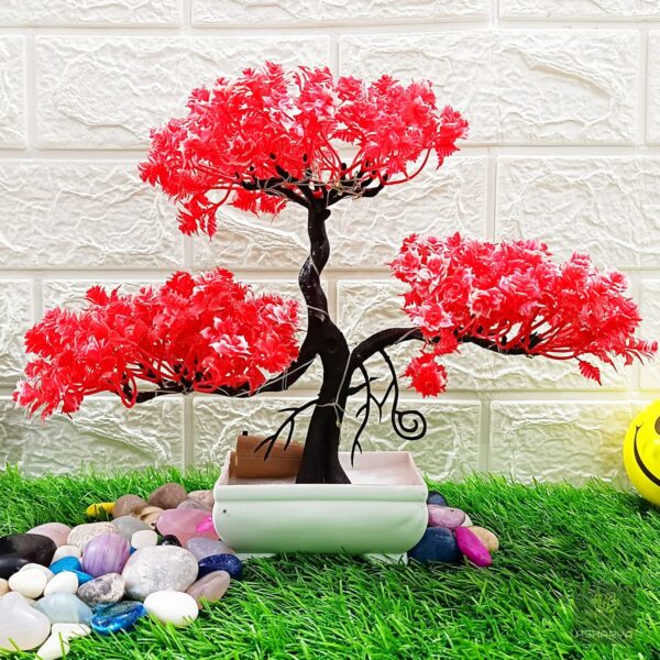 Faux Bonsai Plant with LED Light - 24cm Japanese Design - Image 6