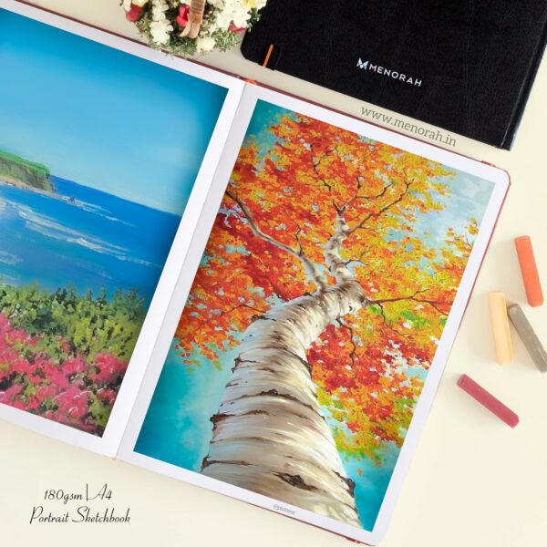 Premium A4 Sketch Book - 180 GSM, 100 Pages, Handmade - Image 4