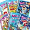 Water Marker Magic Book Set for Kids - 4 Themes, Reusable, Mess-Free Art