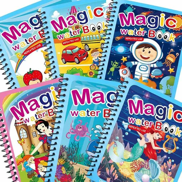 Water Marker Magic Book Set for Kids - 4 Themes, Reusable, Mess-Free Art - Image 6