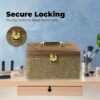 Spacious Makeup Box Organizer - Secure, Stylish, Travel-Friendly