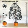 Black Tourmaline Gemstone Tree of Life - Handmade Feng Shui Decor