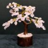Natural Rose Quartz Crystal Tree - 100 Beads, 7-8 Inches