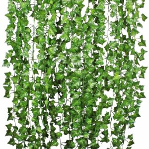 Artificial Ivy Garland with 80 Leaves - 6 Pcs Greenery Decor