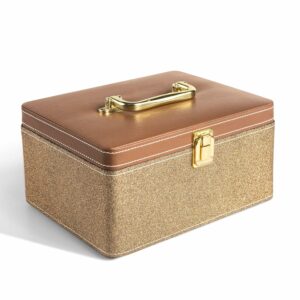 Spacious Makeup Box Organizer - Secure, Stylish, Travel-Friendly