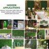 8PCS 20"x20" UV Protected Artificial Boxwood Panels for Indoor & Outdoor Use