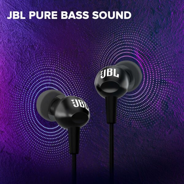 Wired In Ear Headphones with Mic - Pure Bass Sound, Comfortable Fit - Image 2