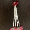 Artificial Jasmine Buds & Clustered Rose Strings - 2.5 ft, Red (6 Strings) for Festive Decor