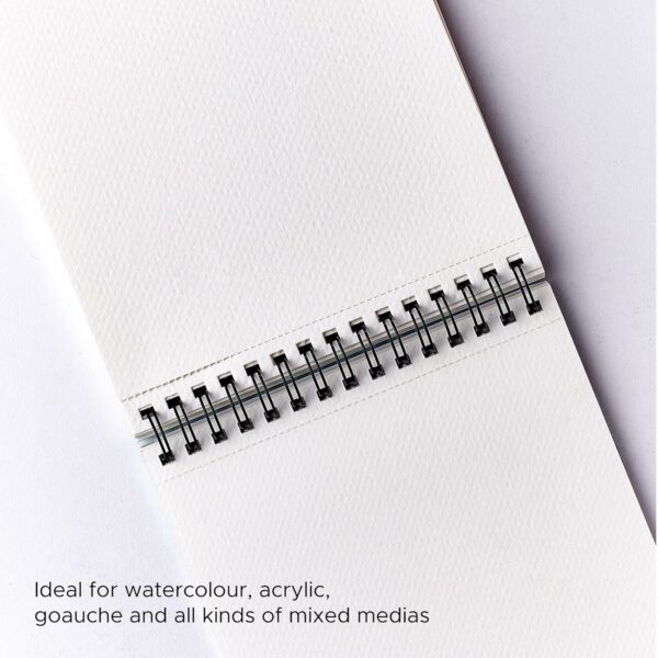 A5 Watercolour Book - 300 GSM, 24 Pages, Wiro Bound - Image 4