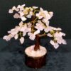 Natural Rose Quartz Crystal Tree - 100 Beads, 7-8 Inches