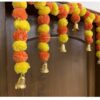 Artificial Marigold Garlands Door Toran Set - 1 Piece