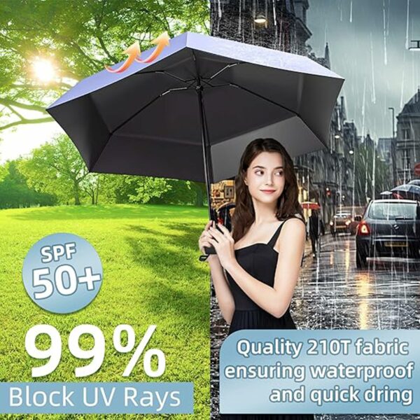 Compact Travel Umbrella - Lightweight & Windproof Design - Image 3