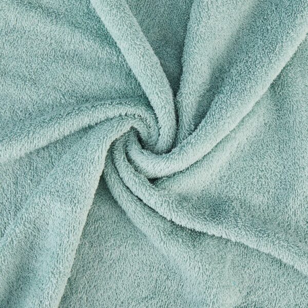 Cotton Bath Towel - 500 GSM - Aqua Green - Highly Absorbent - Image 6