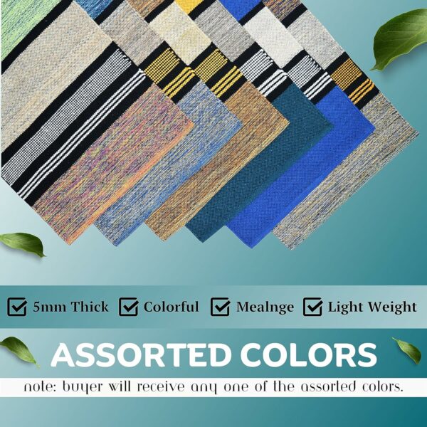 Pure Cotton Yoga Mat 2X6 Feet - Durable & Washable - Image 3
