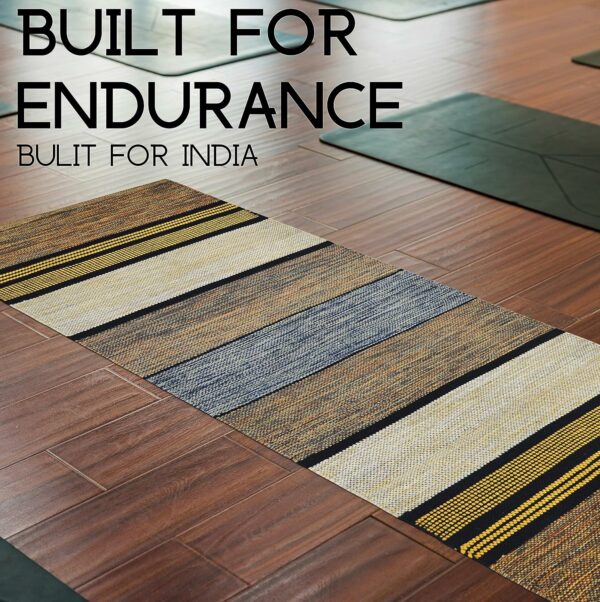 Pure Cotton Yoga Mat 2X6 Feet - Durable & Washable - Image 6